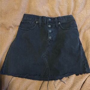 Madewell a line denim skirt